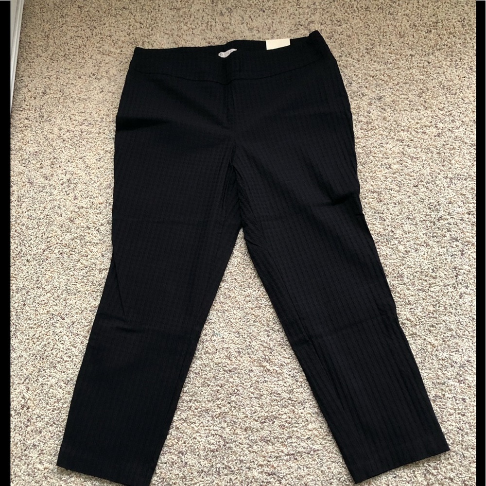 🌷Black pattern dress pants